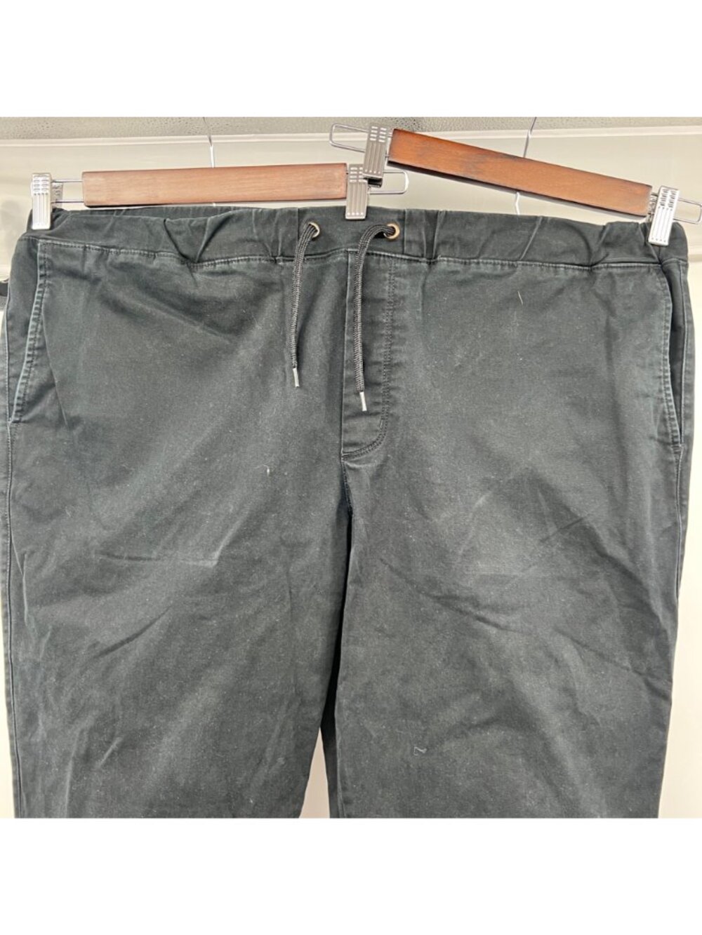 Goodfellow & Co Mens Khaki Jogger Pants Drawstring Black Size XXL Pockets - Picture 3 of 8